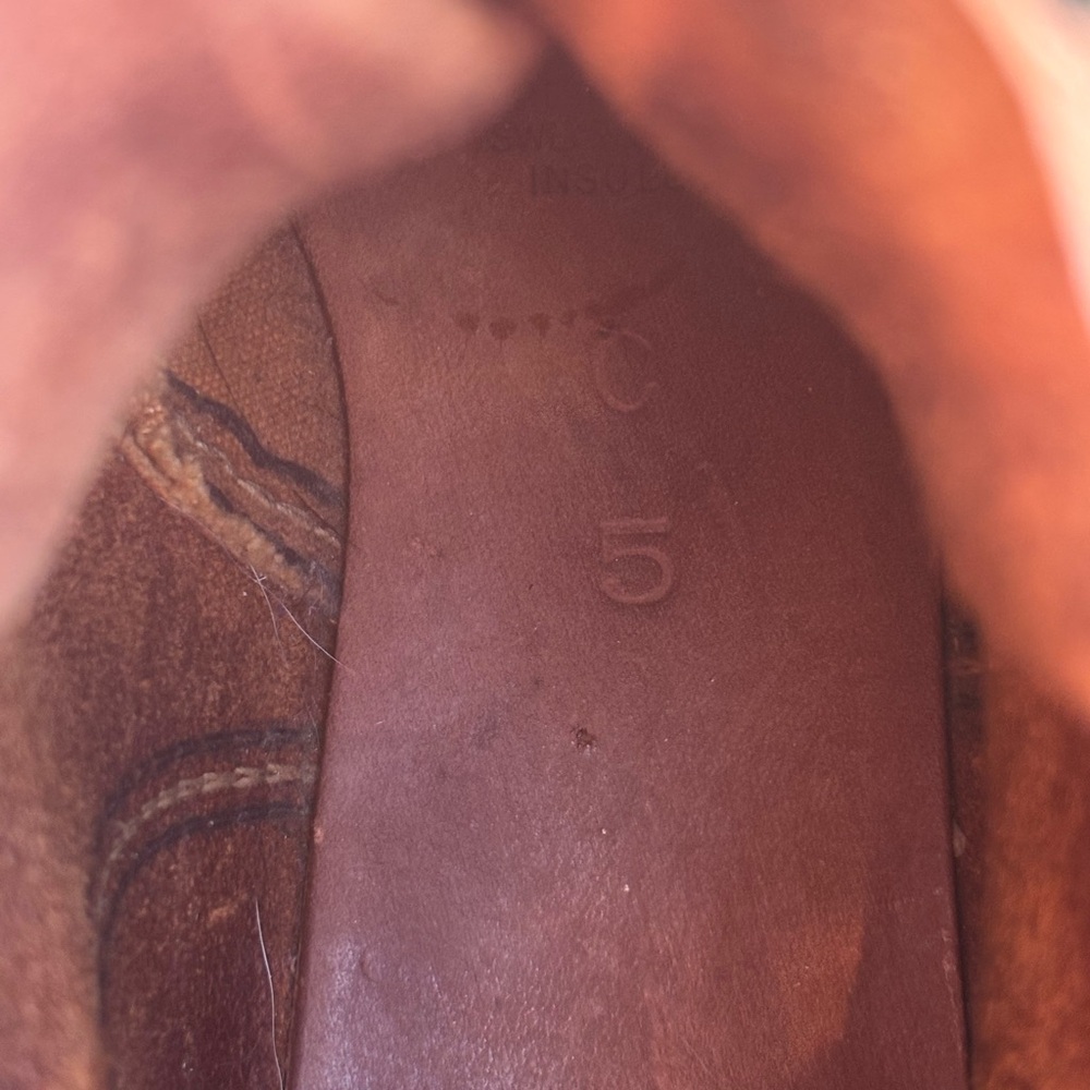 Red Wing Shoes tan-brown Leather Lace-Up Work Boots - Picture 7 of 7